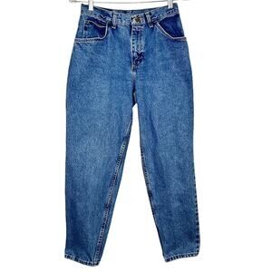 Gitano Jeans 8 Petite Blue Mom High Waist Straight Tapered Vintage 90s